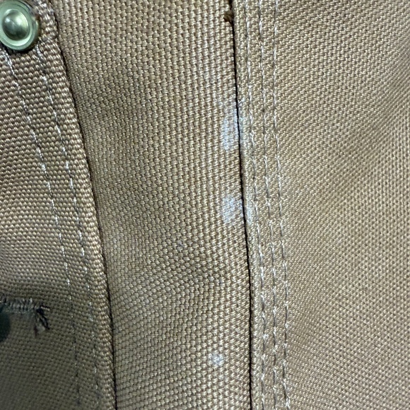 Carhartt Dog Chore Hiking Coat Vest Medium Brown Canvas Duck Insulated Pockets - Picture 4 of 8